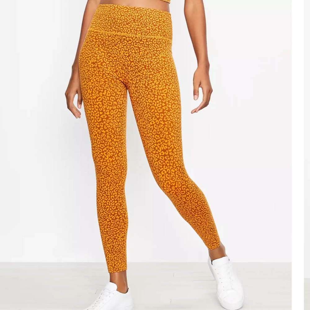 Leopard Print High Rise Essential Leggings Size Small